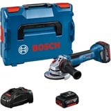 Bosch GWS 18V-10P PROFESSIONAL smerigliatrice angolare 12,5 cm 9000 Giri/min 1,9 kg blu/Nero, 9000 Giri/min, 12,5 cm, Batteria, 1,9 kg, Motore senza spazzole
