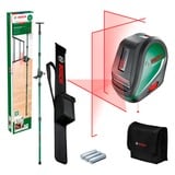 Bosch Laser a linee incrociate UniversalLevel 3 Maxi-Set, Attraversare la linea laser verde/Nero