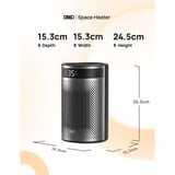 DREO Termoventilatore Atom 416 Nero/Argento