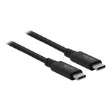 DeLOCK 86979 cavo USB 0,8 m USB4 Gen 3x2 USB C Nero, Cavo coassiale Nero, 0,8 m, USB C, USB C, USB4 Gen 3x2, 40000 Mbit/s, Nero