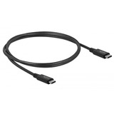 DeLOCK 86979 cavo USB 0,8 m USB4 Gen 3x2 USB C Nero, Cavo coassiale Nero, 0,8 m, USB C, USB C, USB4 Gen 3x2, 40000 Mbit/s, Nero