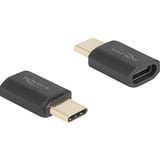 DeLOCK Adattatore USB4 Gen 3x2 USB-C maschio > femmina 40Gbps 8K 60Hz antracite