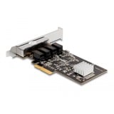 DeLOCK PCIe x4 a 4 x RJ45 Gbit, Scheda di rete 