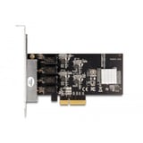 DeLOCK PCIe x4 a 4 x RJ45 Gbit, Scheda di rete 