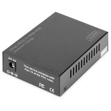Digitus Convertitore di media Gigabit Multimodo/Monomodale SFP, Media Converter Nero