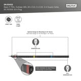 Digitus PDU IT base con profilo in alluminio, 27 prese, 24x C13, 3x C19, Ciabatta Nero/alluminio