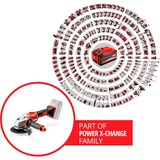 EINHELL AXXIO smerigliatrice angolare 12,5 cm 8500 Giri/min 1,16 kg rosso/Nero, 8500 Giri/min, 12,5 cm, Batteria, 2,6 Ah, 1,16 kg