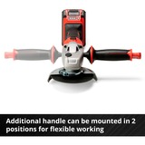 EINHELL AXXIO smerigliatrice angolare 12,5 cm 8500 Giri/min 1,16 kg rosso/Nero, 8500 Giri/min, 12,5 cm, Batteria, 2,6 Ah, 1,16 kg