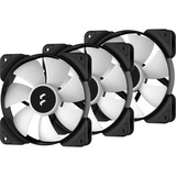 Fractal Design Aspect 12 RGB PWM Case per computer Ventilatore 12 cm Nero 3 pz, Ventola Nero/Bianco, Ventilatore, 12 cm, 2000 Giri/min, 33,2 dB, 56 pdc/min, 95,1 m³/h