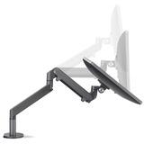 HAGOR 8715 supporto da tavolo per Tv a schermo piatto 81,3 cm (32") Nero Scrivania grigio scuro, Morsa, 9 kg, 38,1 cm (15"), 81,3 cm (32"), 100 x 100 mm, Nero