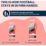 HUDORA 71553, Guanti rosso/Bianco