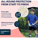 HUDORA Guanti da portiere per bambini, rosso, taglia S rosso/Bianco