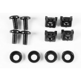 Inter-Tech 88887353 porta accessori Nero, Nero, Acciaio, 40 kg, 1U, 48,3 cm (19"), 55 mm