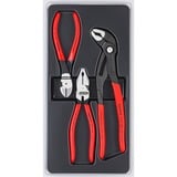 KNIPEX 00 20 10 pinza Set di pinze Nero, Set di pinze, 3 mm, Plastica, Rosso, 170 mm, 4 cm