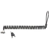 Kensington Lucchetto portatile con chiave per laptop MicroSaver 2.0 - Master, Castello Nero, 1,8 m, Chiave, Acciaio al carbonio, Carbonio, Argento