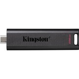 Kingston DataTraveler Max unità flash USB 256 GB USB tipo-C 3.2 Gen 2 (3.1 Gen 2) Nero Nero, 256 GB, USB tipo-C, 3.2 Gen 2 (3.1 Gen 2), 1000 MB/s, Lamina di scorrimento, Nero