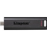 Kingston DataTraveler Max unità flash USB 256 GB USB tipo-C 3.2 Gen 2 (3.1 Gen 2) Nero, Chiavetta USB Nero, 256 GB, USB tipo-C, 3.2 Gen 2 (3.1 Gen 2), 1000 MB/s, Lamina di scorrimento, Nero