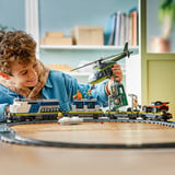 LEGO Assalto al treno della polizia della città, Giochi di costruzione Treno Telecomandato con Binario, Elicottero, Auto, 6 Minifigure, 7+, Set da costruzione, 7 anno/i, Plastica, 1313 pz, 2,7 kg