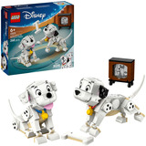 LEGO Disney ǀ 43271 Pongo e Peggy - La Carica dei Cento e Uno, Animali Giocattolo, Regalo per Bambine e Bambini da 6+ Anni, Giochi di costruzione Animali Giocattolo, Regalo per Bambine e Bambini da 6+ Anni, Set da costruzione, 6 anno/i, Plastica, 268 pz, 348 g