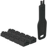 Lindy Serratura per porta RJ45 (10 pezzi) con chiave, Castello Nero
