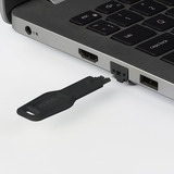 Lindy Serratura per porta RJ45 (10 pezzi) con chiave, Castello Nero