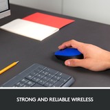 Logitech M171 Blue-K mouse Ambidestro RF Wireless Ottico 1000 DPI blu, Ambidestro, Ottico, RF Wireless, 1000 DPI, Blu