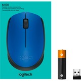 Logitech M171 Blue-K mouse Ambidestro RF Wireless Ottico 1000 DPI blu, Ambidestro, Ottico, RF Wireless, 1000 DPI, Blu