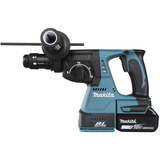 Makita Martello combinato a batteria DHR243JWX2, 18 Volt, Trapano a percussione blu/Nero