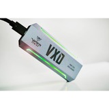 Patriot VXD M.2 PCIe RGB SSD Enclosure, Disk enclosure argento