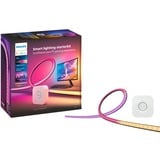 Philips Hue Play Gradient Lightstrip per PC, Striscia LED Nero/Bianco, Philips Play Gradient Lightstrip per PC, Striscia LED intelligente, Bluetooth/Zigbee, Nero, Silicone, Variabile, 2200 K