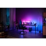 Philips Hue Play Gradient Lightstrip per PC, Striscia LED Nero/Bianco, Philips Play Gradient Lightstrip per PC, Striscia LED intelligente, Bluetooth/Zigbee, Nero, Silicone, Variabile, 2200 K