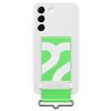 SAMSUNG Silicone Cover con Strap per Galaxy S22, White bianco/Verde, White, Cover, Samsung, Galaxy S22, 15,5 cm (6.1"), Bianco