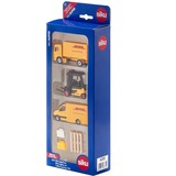 SIKU 6335 modellino in scala Set logistico Preassemblato, Veicolo modello Set logistico, Preassemblato, Qualsiasi tipo, Metallo, Plastica, DHL Logistics, 7 pz