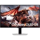 Samsung Monitor Gaming Odyssey OLED G8 da 32'' UHD Flat, Monitor di gioco argento, 81,3 cm (32"), 3840 x 2160 Pixel, 4K Ultra HD, OLED, 0,03 ms, Argento