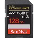SanDisk Extreme PRO 128 GB SDXC UHS-I Classe 10, Scheda di memoria Nero, 128 GB, SDXC, Classe 10, UHS-I, 200 MB/s, 90 MB/s