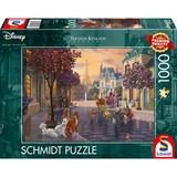 Schmidt Spiele Disney The Aristocats Puzzle di contorno 1000 pz Animali 1000 pz, Animali