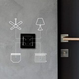 Shelly Wall Switch 4, Pulsante Nero