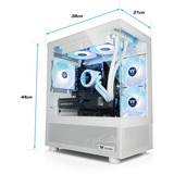 Thermaltake PC-000110-DE, PC Gaming bianco/trasparente