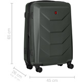Wenger Prymo Medium, valigia rigida, Carrello antracite