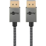 goobay Cavo DisplayPort 2.0/2.1 Slim argento/Nero