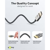 goobay Cavo DisplayPort 2.0/2.1 Slim argento/Nero