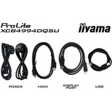 iiyama ProLite XCB4994DQSU-B1, Monitor LED Nero (opaco)