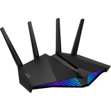 ASUS RT-AX82U router wireless Gigabit Ethernet Dual-band (2.4 GHz/5 GHz) 4G Nero Wi-Fi 6 (802.11ax), Dual-band (2.4 GHz/5 GHz), Collegamento ethernet LAN, 4G, Nero, Router da tavolo