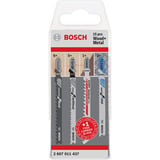 Bosch 2 607 011 437 lama per sega a gattuccio, sega a traforo e sega universale Lama per seghetto alternativo 15 pz, Impostare la lama per sega Lama per seghetto alternativo, Metallo, Legno, 15 pz, Blister