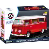 COBI Volkswagen T2a Camper Van Executive Edition, Giochi di costruzione rosso/Bianco