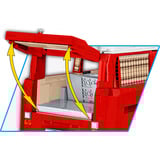 COBI Volkswagen T2a Camper Van Executive Edition, Giochi di costruzione rosso/Bianco