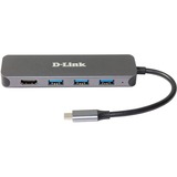 D-Link DUB-2333 replicatore di porte e docking station per laptop Cablato USB tipo-C Grigio argento, Cablato, USB tipo-C, 60 W, Grigio, 5 Gbit/s, 4K Ultra HD