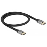 DeLOCK 83994 cavo HDMI 0,5 m HDMI tipo A (Standard) Grigio grigio, 0,5 m, HDMI tipo A (Standard), HDMI tipo A (Standard), Compatibilità 3D, 48 Gbit/s, Grigio