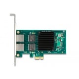 DeLOCK PCIe x1 a 2x RJ45 Gbit, Scheda di rete 