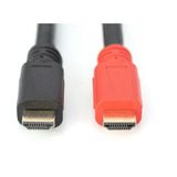 Digitus Cavo HDMI High Speed, con amplificatore Nero/Rosso